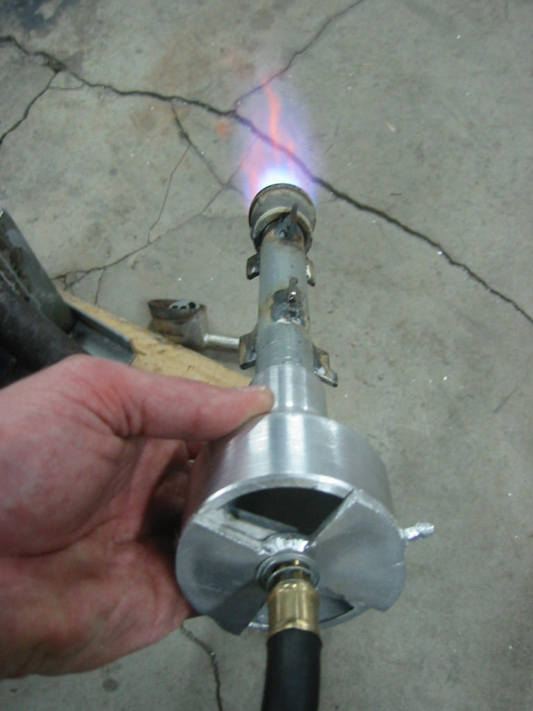 Bell end of the burner